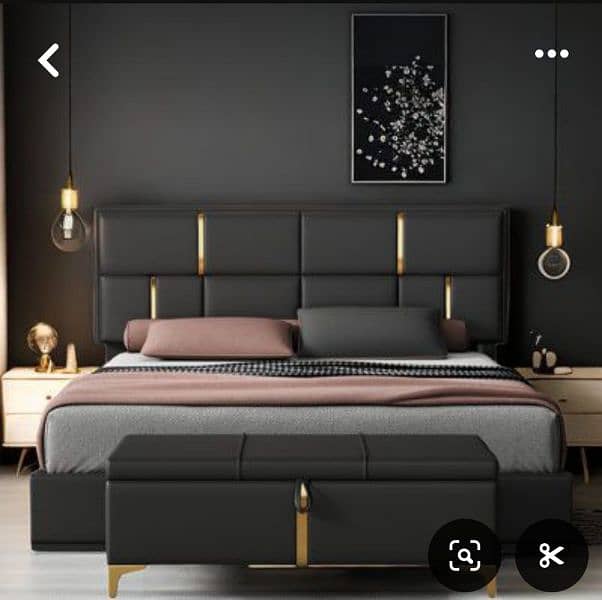 Double Bed  with side tables and dressing 1