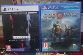 God of War 2018 Ps4, Hitman World of Assassination Ps5