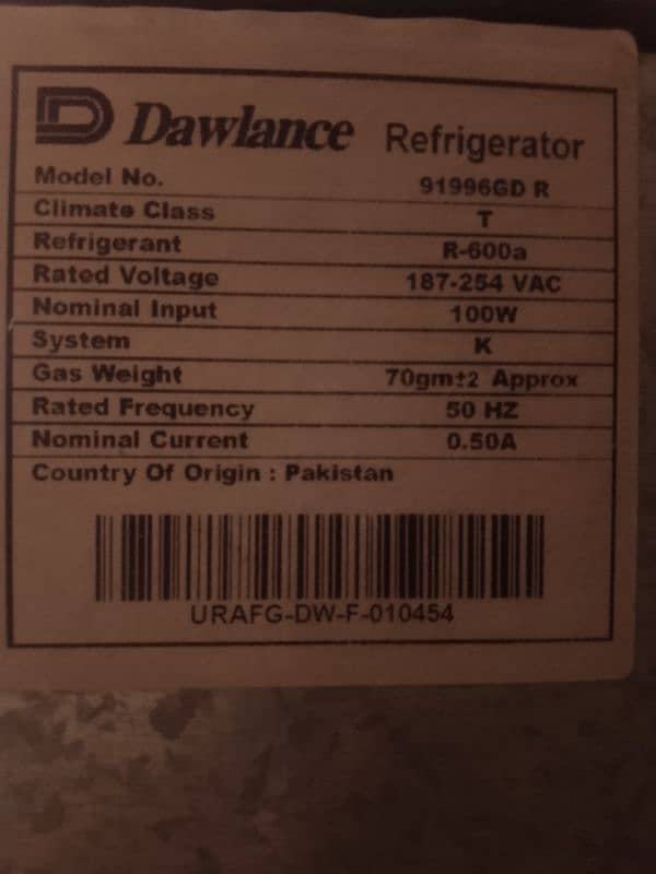 Dawlance fridge 7