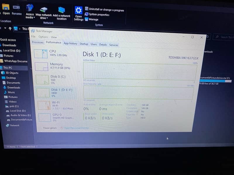 Dell Laptop Core i5 4200M 12gb ram 1