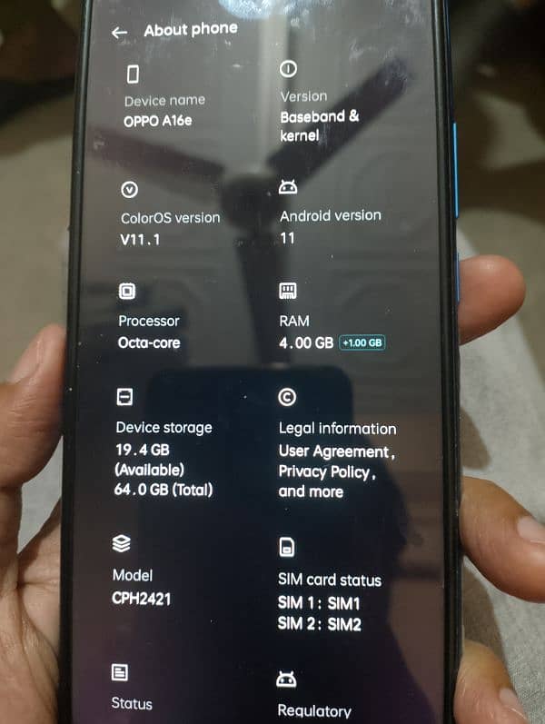 OPPO A16E 0
