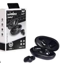 TWS-T18 EARBUDS WIRELESS HEADSET (ENC)