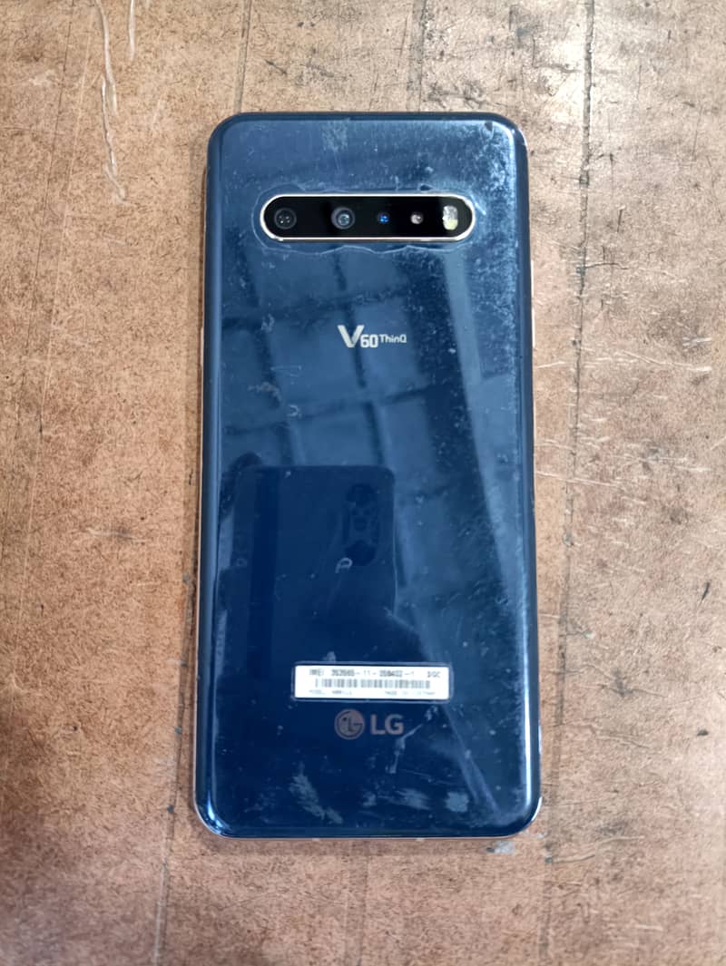 LG V60 ThinQ 5G (official PTA Wala) transparent sticker on back 4