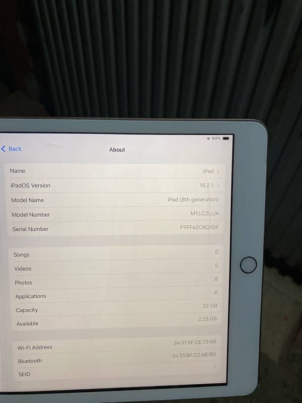 iPad 8th Gen 32GB 03218302231 6