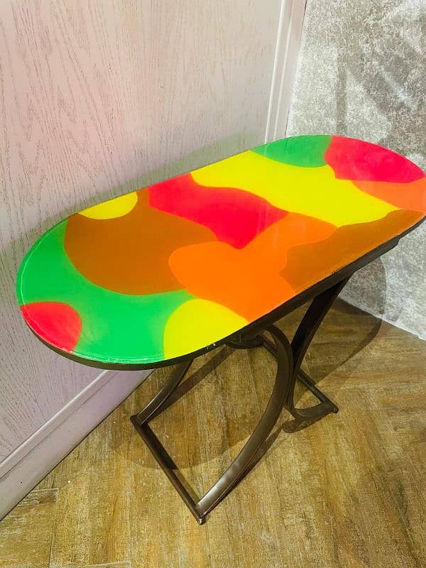 3D neon resin table 1