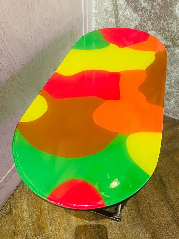 3D neon resin table 2