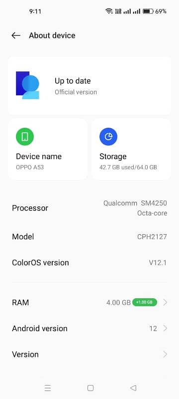 Oppo A53 12