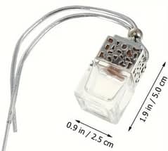 car hanging perfume empty glass bottle for bulk