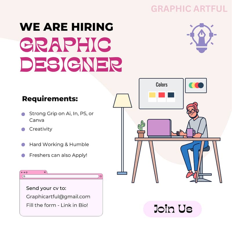 Hiring Graphic Designer - Remote & Office Based 0