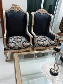 Beautiful Black chairs with small table