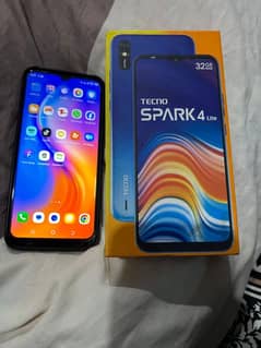 techno spark 4 with box