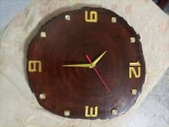 Wooden wall clock