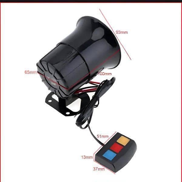 Horn Siren 12 Watt 3 Different Loud soundS FOR CARS BIKE|Home Delivery 3