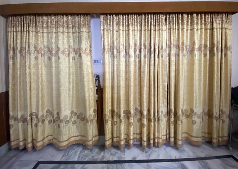 golden and brown curtains 2