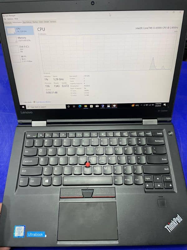 Lenovo ThinkPad X1 Carbon Gen 4 : Core i5 6th gen : 8/256 :Fingerprint 7