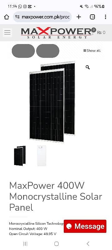 400 watt maxpower 6 solar panels 2