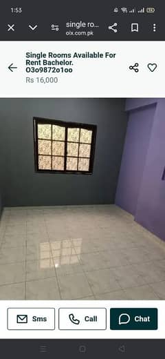 single room available for rent bachelor person o3o9872o1oo