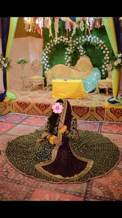 mehndi bridal dress