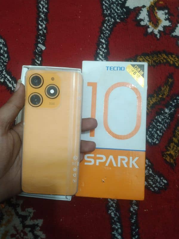 Tecno spark 10 8 128 full ok 1 week waranti only box 0