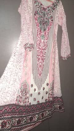 long dress with dupatta and trouser