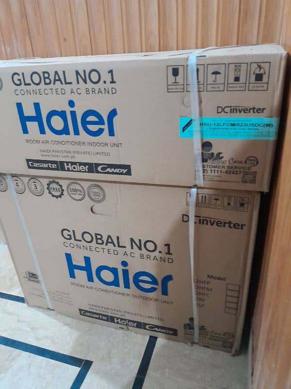 Brand new Haier 1 Ton DC Inverter new untouched free installation 2