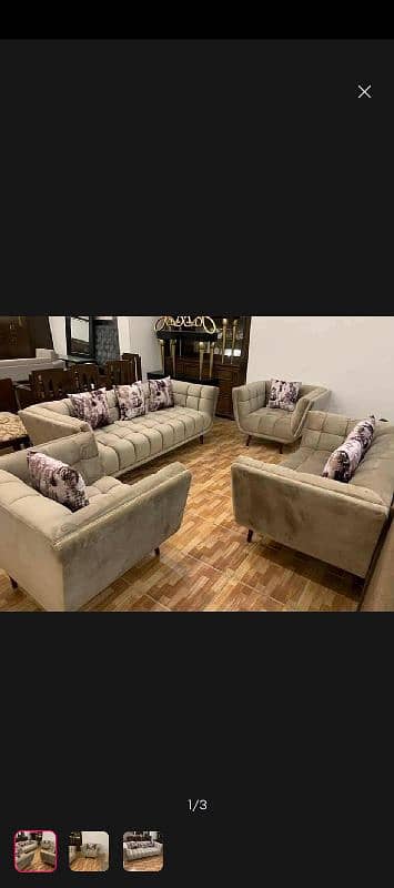 5 seater bubble design sofa set 4