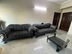 complete sofa set with tables and dewan