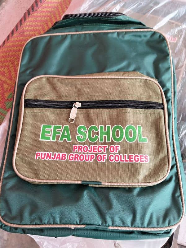 EFA school system uniform and bags for sell 1