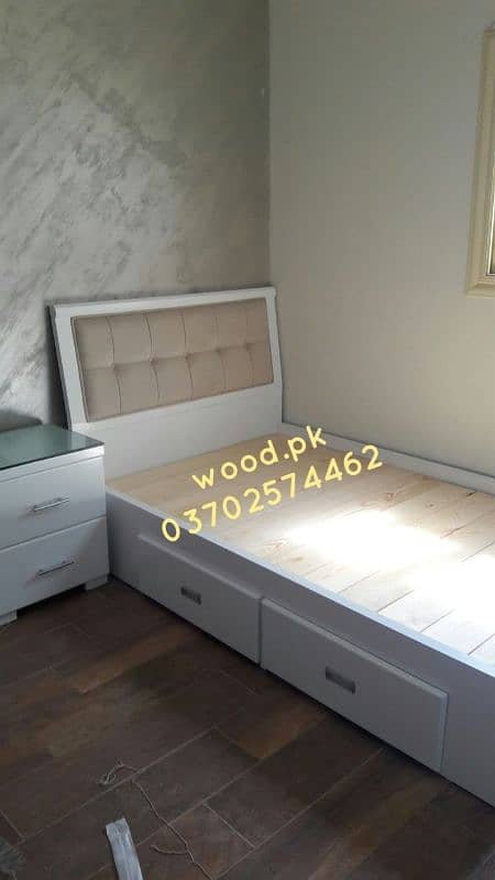 Bed, single bed, storage bed, cushion style bed 0