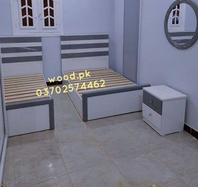 Bed, single bed, storage bed, cushion style bed 7