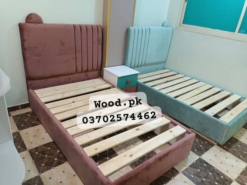 Bed, single bed, storage bed, cushion style bed 12