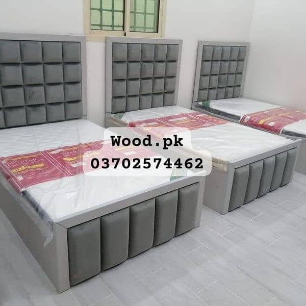 Bed, single bed, storage bed, cushion style bed 15