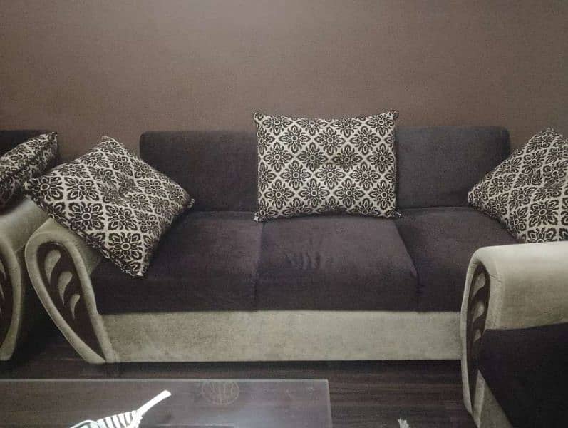 7 seater velvet sofa set 1