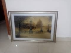 Simple Design Scenery with Glass and Wooden Frame for Sale. .