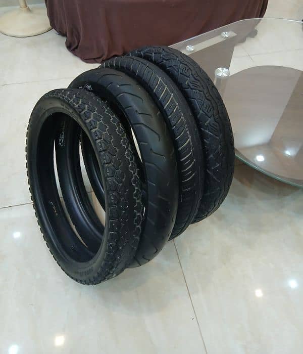 Tyres for YBR YBZ CB 150 GS 150 and can fit on any 18 inch rims 3