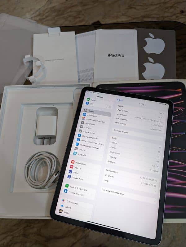 iPad Pro M2 128gb Complete Box 10