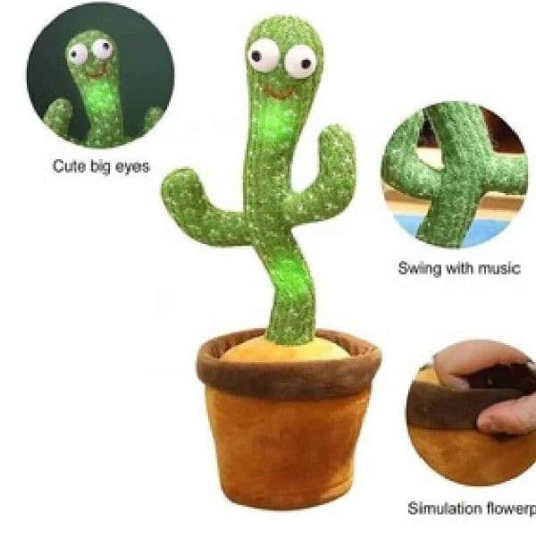 SP Dealz Dancing CactusToys  for Kids Educational PlushBaby Toy. . 1