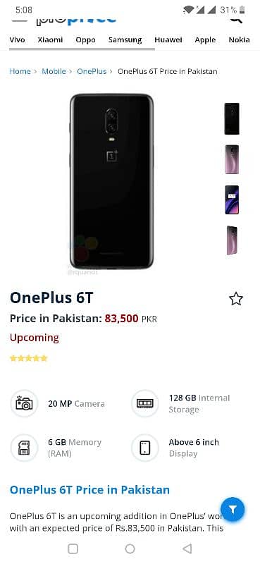 OnePlus 6T 10/10 condition 0