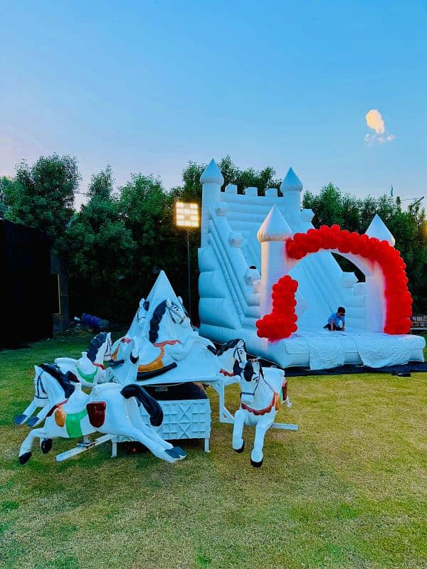 Jumping castle Available on Rent cotton candy magic show 03324761001 7