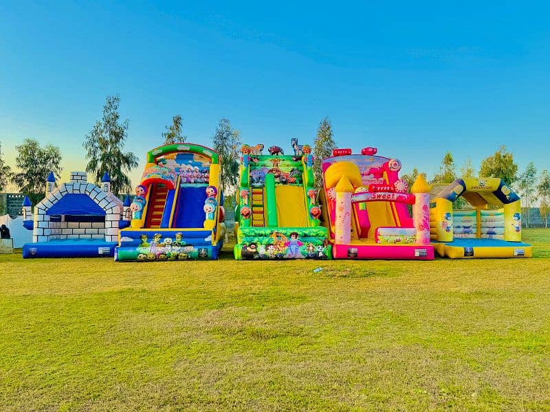 Jumping castle Available on Rent cotton candy magic show 03324761001 13