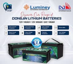 Dongjin Lithium Ion 12/24Volt-100Ah & 200Ah 2 Year Warranty