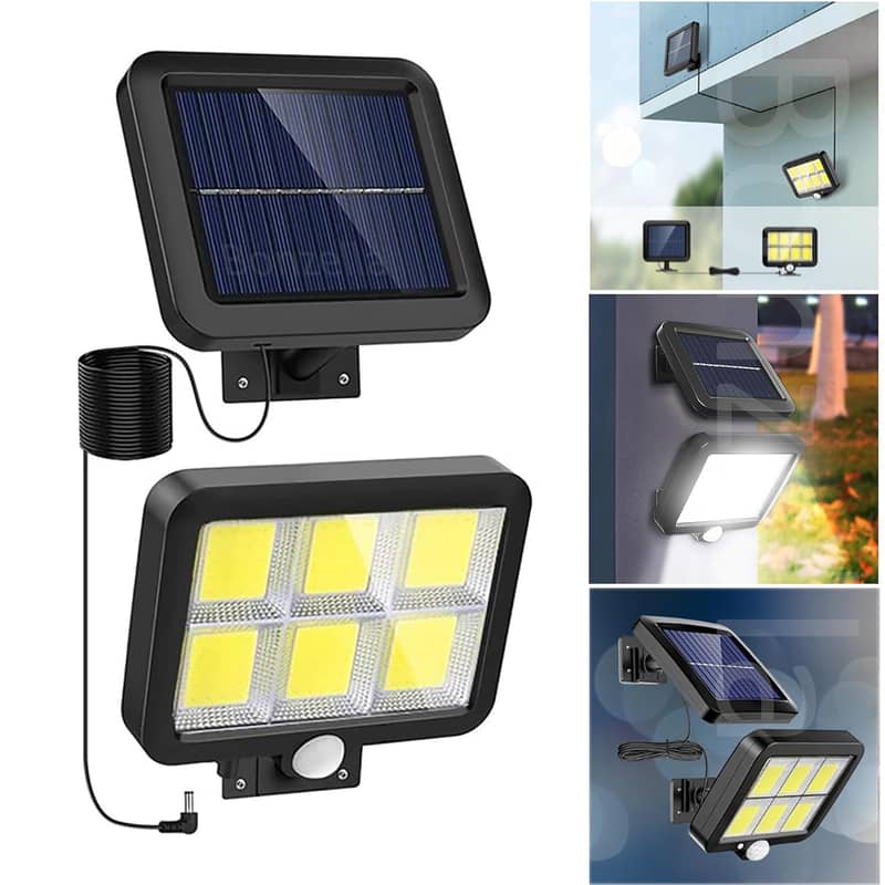 Solar Light + Solar Panel Separate Design with 5m Cable 120 LED Solar 7