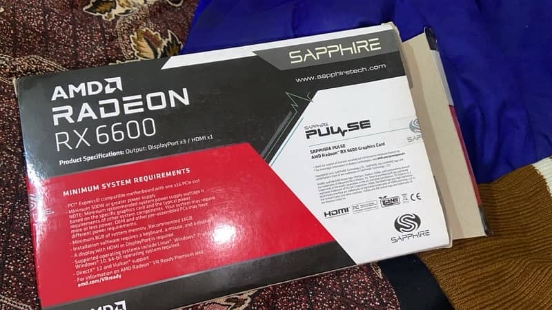 Sapphire Pulse AMD Radeon RX 6600 8GB GDDR6 1