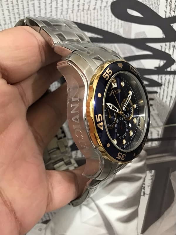 INVICTA-ORIGINAL-NEW WATCH-CHRONOGRAPH-RADO-OMEGA-ROLEX-TISSOT-TAG-ARM 7