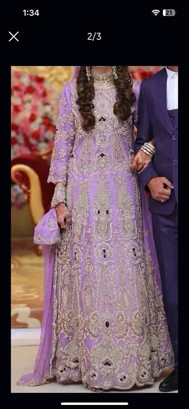 Designer wear bridal maxi for walima 1