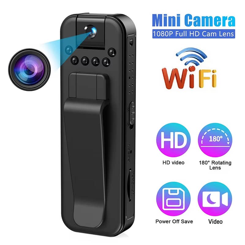 Mini Wifi Cat-Eye Camera 1080p HD Night Vision Cam for Home Office Car 16