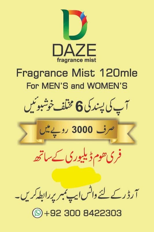 Fragrance Mist for Men's and women's 2