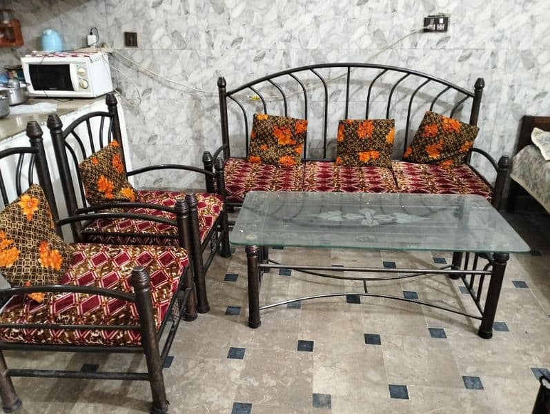 iron sofa set 3