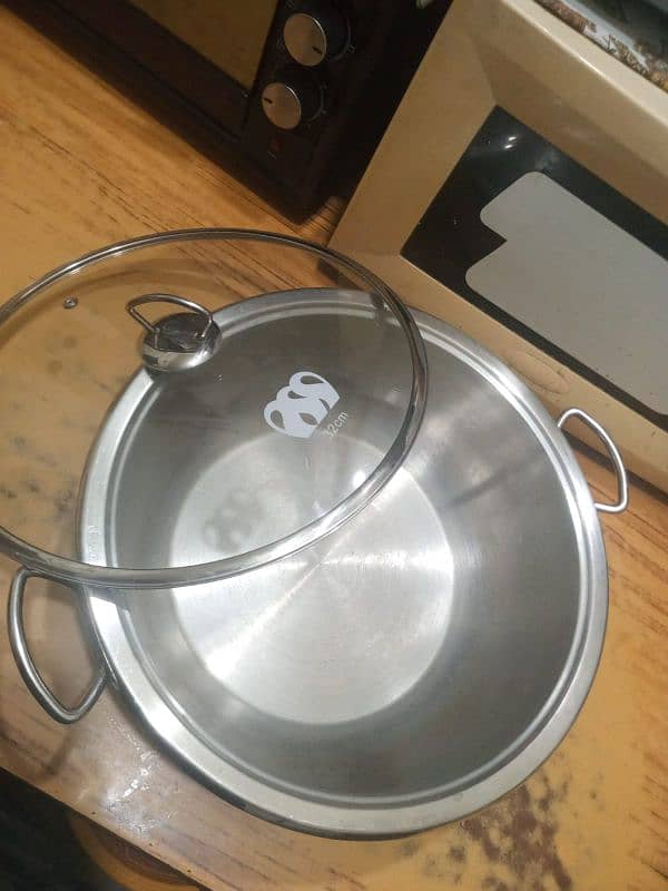 Alpha stainless steel karahi 1