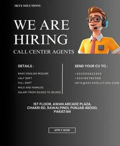 CALL CENTER AGENTS REQUIRED